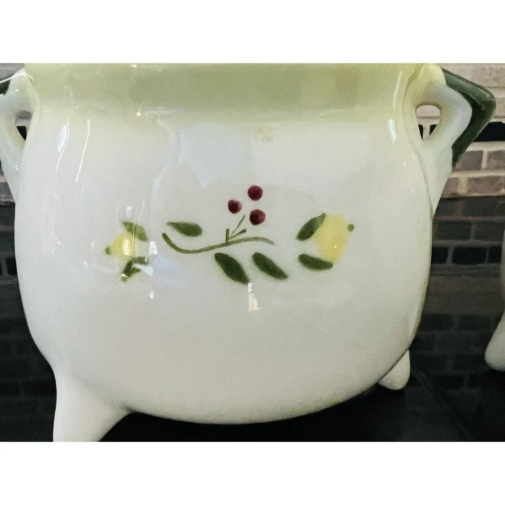 Vintage‎ Brock of California Sugar Bowl and Creamer Pottery Farmhouse Rooster